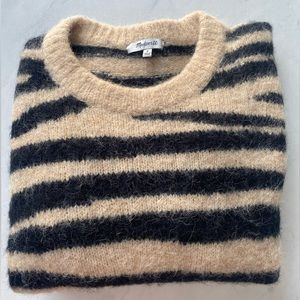 Madewell Shrunken Pullover Sweater in Tiger Stripe